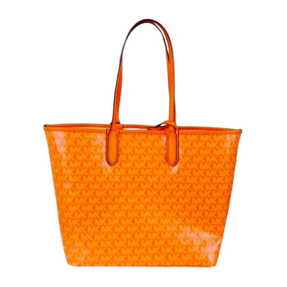 Michael Michael Kors Carter LG TZ Tote Apricot MK Logo Shoulder Bag